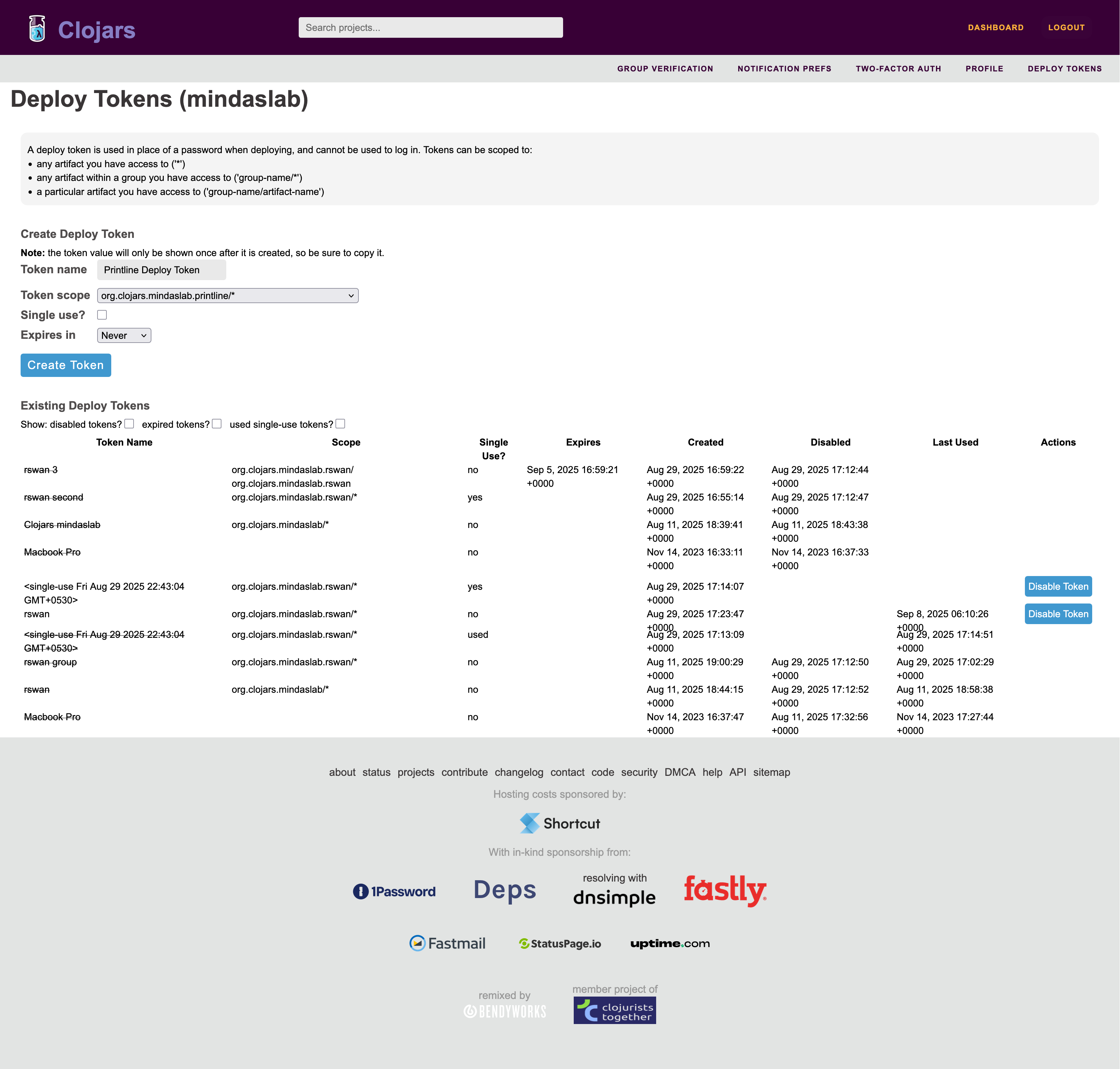 DeployTokens