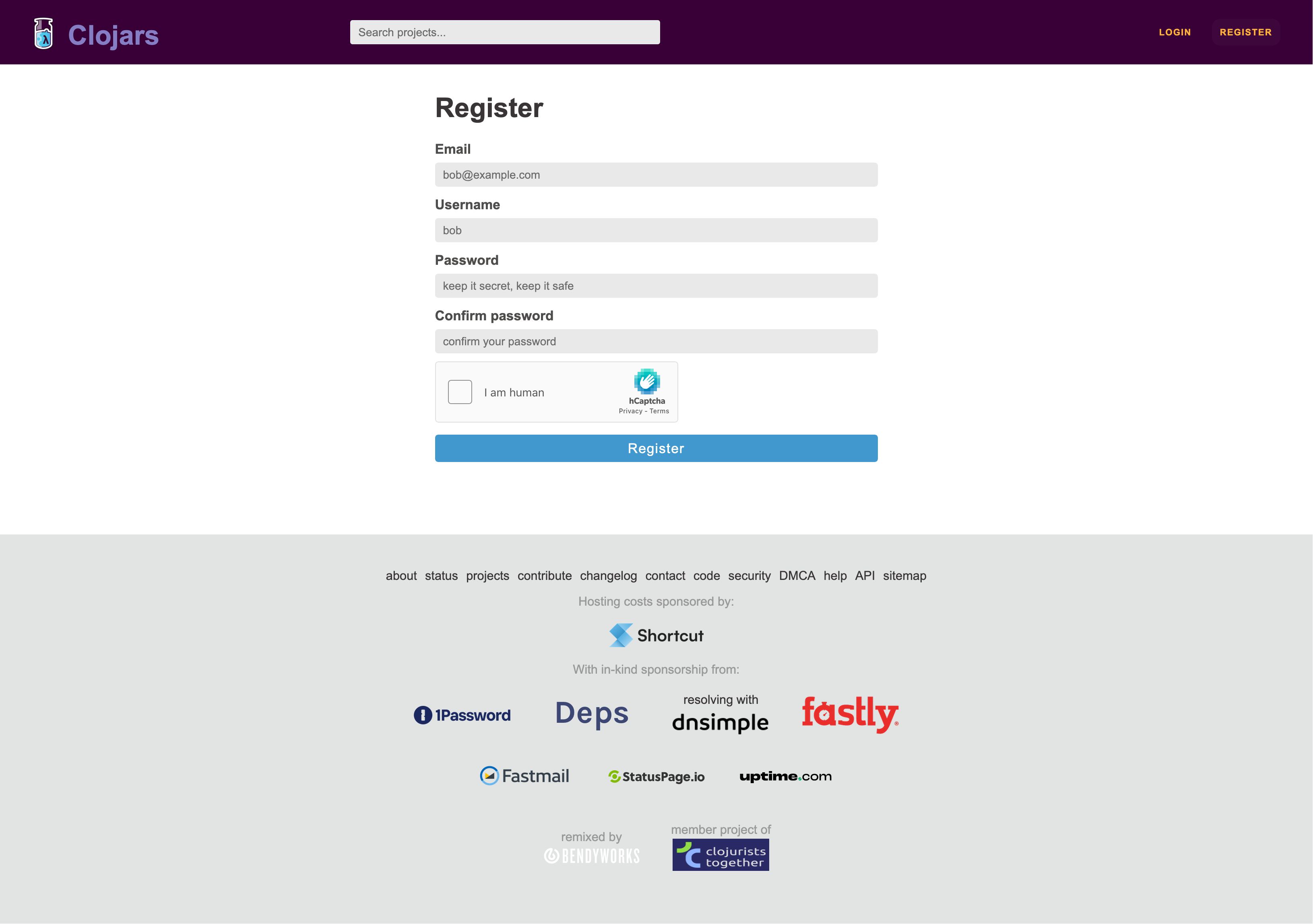 registering
